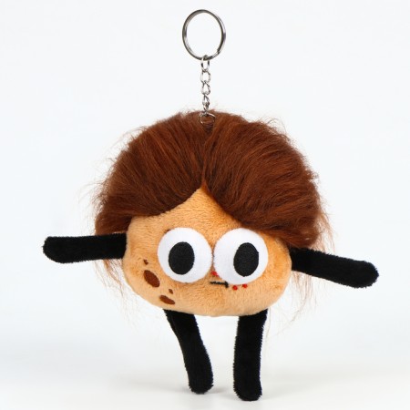 Soft toy "Troll-Glazastik" on the key fob, 10 cm-2