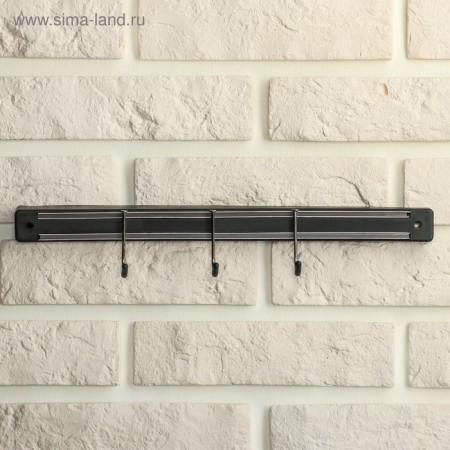 Holder for knives magnetic with hooks of the share "Line", 34 cm-4