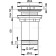 The bottom valve for the Alcaplast a396, Click/Clack 5/4 sink, without overflow