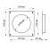 Zein luxury LF100, exit d = 100 mm, ventilation, attaching, square