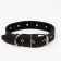 Leather collar on synthetic winterizer, dimensionless, 65 x 3 cm, Osh 22-55 cm, black