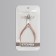 Pedicure nippers, 2 springs, 10.5 cm, blade length - 15 mm, silver/pink -golden color