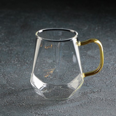 Set for drinks made of glass Magistro "Ice", 5 items: jug 1.6 liters, 4 circles 300 ml-5