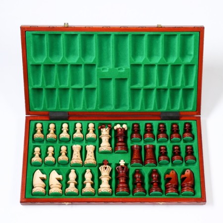 Chess Polish wooden large Madon "Ambassador", 54 x 54 cm, King H-12 cm-2