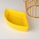 Menzhitsa ceramic 3 cells on the metal stand "Bohemia", 22 × 14 cm, yellow color