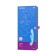 Unrealistic vibrator Satiffyer Triple OH, 24 cm, silicone, blue color