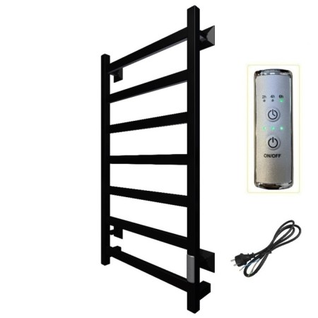 True heated towel rail "Trugor" PEK SP 20, 800 x 500 mm, VGP, Black