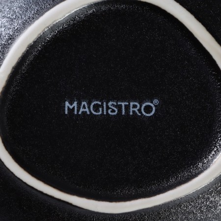 Porcelain salad Magistro Carbon, 12 × 10.5 cm, black color-5