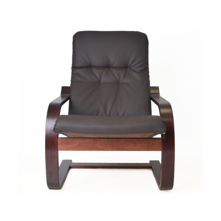 Saima chair, 690x840x920, eco -leather, chocolate/frame cherry-2
