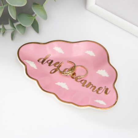 Souvenir Ceramics stand for the Rose Cloud rings 1.6x8x12 cm-1