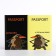 Gift set: 2 covers for passport, black/yellow color