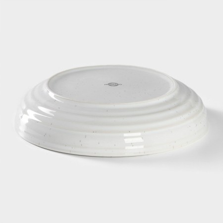 Porcelain salad Magistro Urban, 1250 ml, D = 23 cm, white color in specking-2