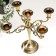 Summary Metal for 5 candles "Laconic" color of brass 26.5x27.5x10 cm