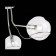 Ceiling EVOLUCE lamp. Sle102502-03. BACA. 3x40 watts, E14, 61x61x31 cm, chromium color