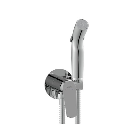 Hygienic shower mixer cersanit flavis, built -in, one -rod, chrome-1