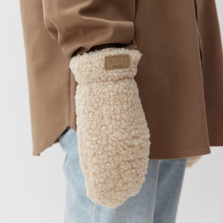 Women's mittens for lawsuit. Mehu Mist, rr. 26cm, beige-2