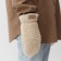 Women's mittens for lawsuit. Mehu Mist, rr. 26cm, beige