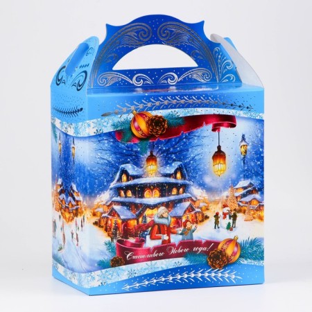 Box Gift New Year Castle New Year's Eve 18.2 x 11.5 x 26 cm-1