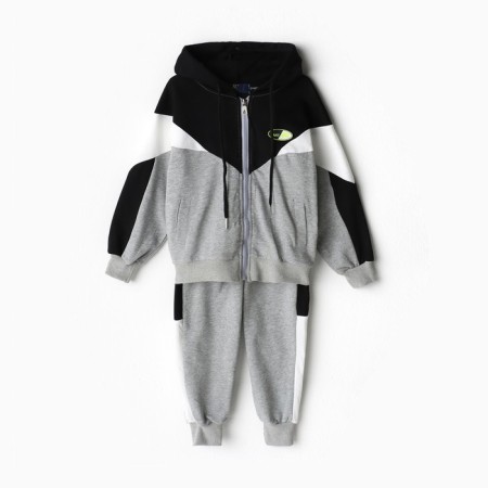 Children's costume (sweatshirt/pants), gray color, height 86-92cm