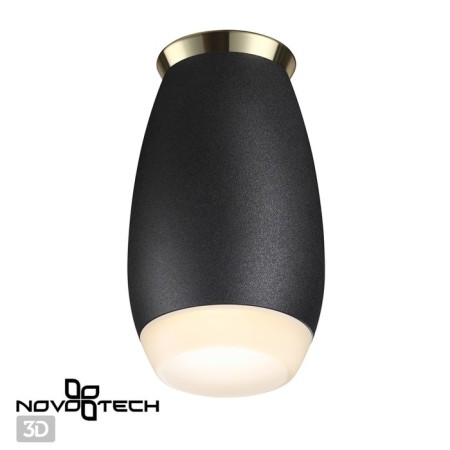 Gent lamp, 1x9W GU10, IP44, black color-3