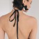 Choker "New Style" pearls with a tie, the color of black and white 40 cm