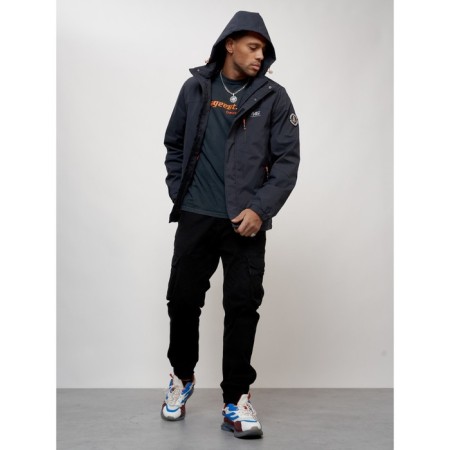 Sports male jacket, size 50, dark gray color-9