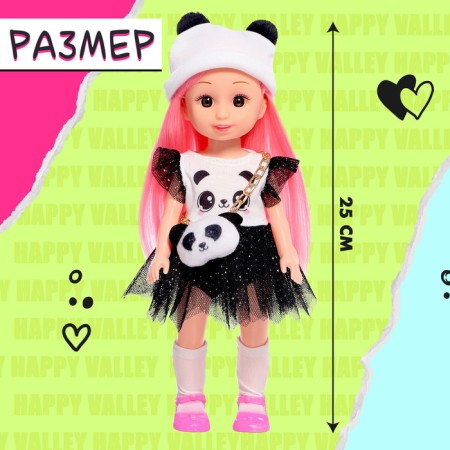 Classic doll "Honey: Pandochka", in a dress and hat-1