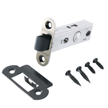 Latch "Allur Art" L45-8-PR18 BN, without handles, end pound 18 mm, plastic, black nickel color