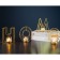 Summary of the metal desktop "Home", 13.5 x 42 cm, gold