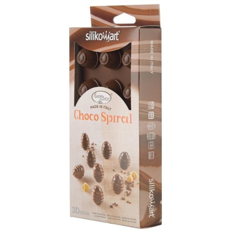 Form for the preparation of sweets Choco Spiral, silicone-7