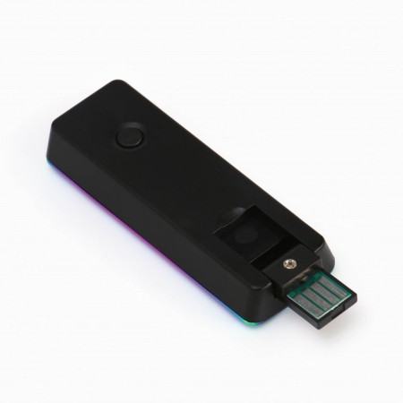 Electronic lighter, USB, spiral, flashlight, 2.5 x 7.5 cm black-4