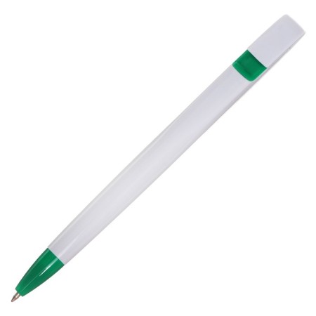 Handle Automatic Ballic Calligrata, 1.0mm, clip 1 x 5cm, under the logo, white body with green, blue rod-1