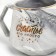 Ceramic "Happiness" mug, 350 ml, gray color