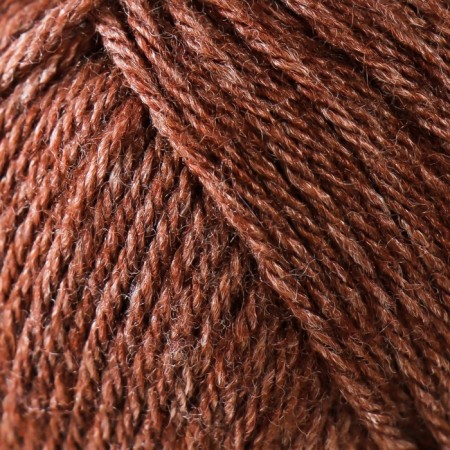 Yarn "Silky Royal" 65% gelding, 35% claim. Schelk 140m/50g (436 brown)-2