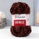 Yarn "CHENILLE" 100% micropoliester 90m/100g (575 chocolate)