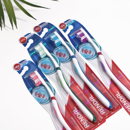 Rendall Whitening toothbrush, average stiffness, mix, 1 pc.-3