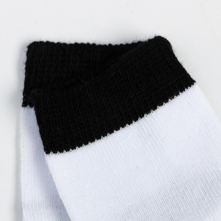 Children's socks "Panda", white color, size 7-8-2