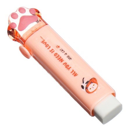 Eraser Meshu "Cat PAW", 93*28*17mm, thermoplastic rubber, plastic case-5