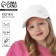 Baby cap for girls, white pp 54cm