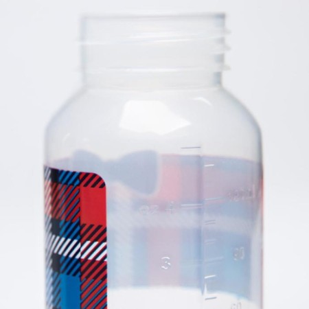 A bottle of feeding "Little Boss", a classic throat, with handles, 150 ml., 0 months, color blue-2