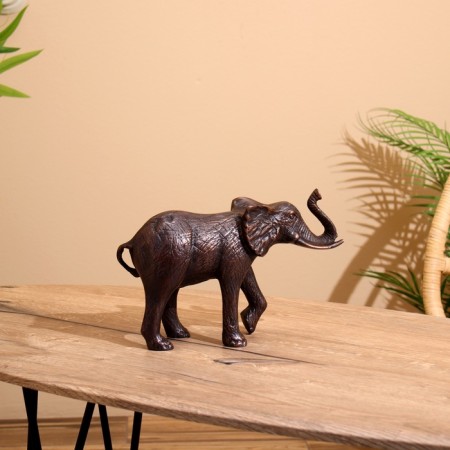 Souvenir "Elephant" aluminum 28x9x18 cm-4