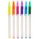 A set of ballpoint pens 12 pieces, 0.7mm, white housing with a rubber holder, blue ink, mix
