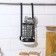 Holder for cutlery for railing, black color