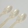 Tablespoons plastic "shine", in a set of 12 pieces, color gold