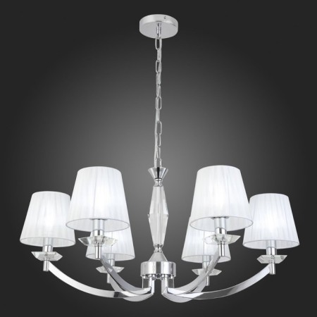 Suspension lamp ST LUCE. SL1756.103.06. Bello. 6x40 watts, E14, 78x78x35 cm, chromium color-2