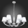 Suspension lamp ST LUCE. SL1756.103.06. Bello. 6x40 watts, E14, 78x78x35 cm, chromium color