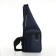 Male bag-bag from textiles, blue color