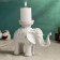 Summary "Elephant" White, 13x19cm, for a candle d = 4 cm