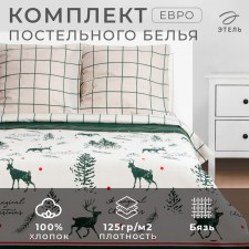 Bed linen Ethel Euro Magical Christmas 200x217 cm, 220x240 cm, 70x70 cm - 2 pcs
