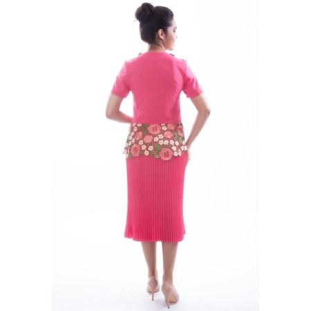 Female jacket, size 42, coral color-9